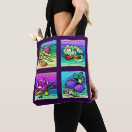 Tote Bolsa Colorida de Compras