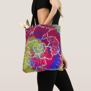 Tote Bolsa Colorida de Tecido Tie Dye
