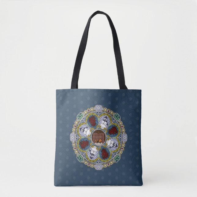 Tote Bolsa com Impressão Total Winter Nouveau (Frente)