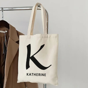 Tote Bolsa com Monograma Personalizado de Presente para