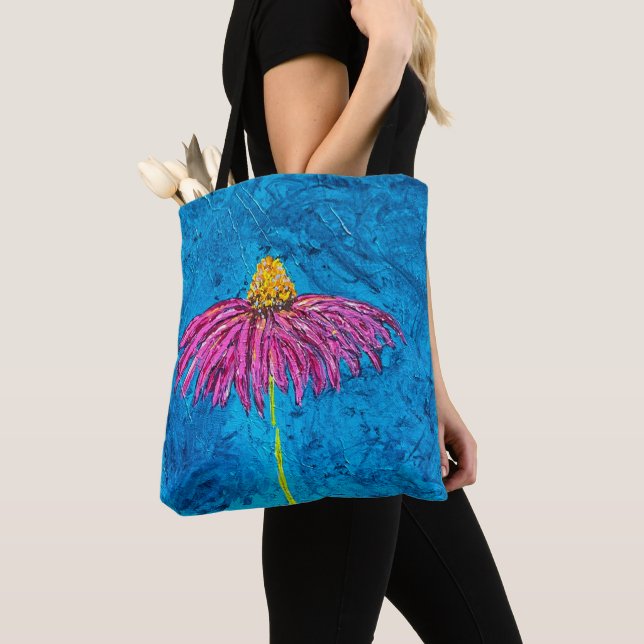 Tote Bolsa Coneflower (Close Up)