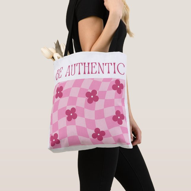 Tote Bolsa cor-de-rosa bonito - Na moda e versátil (Close Up)