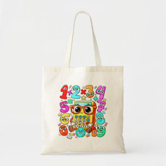 Tote Bolsa Cute Maths Numbers para Escola