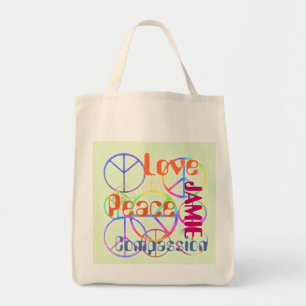 Tote Bolsa da Compaixão pelo Amor pela Paz