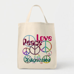 Tote Bolsa da Compaixão pelo Amor pela Paz