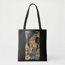 Bolsa da corça mãe dourada