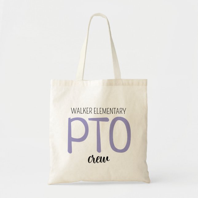 Tote Bolsa da Equipe PTO Personalizada, Camiseta da Org (Frente)