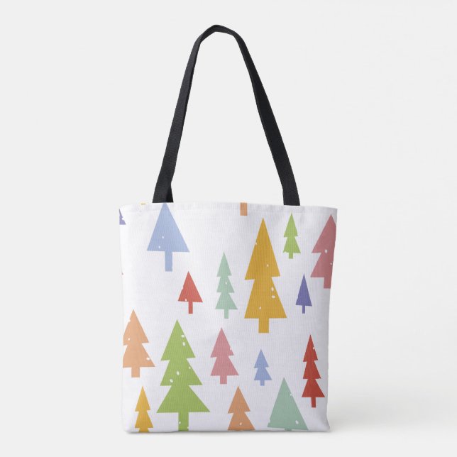 Tote Bolsa da Floresta de inverno (Verso)
