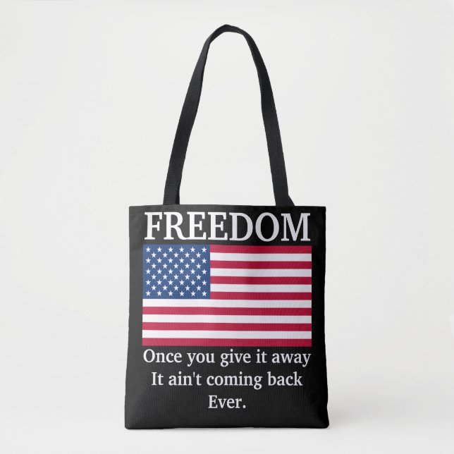 Tote Bolsa da Liberdade (preto) (Frente)