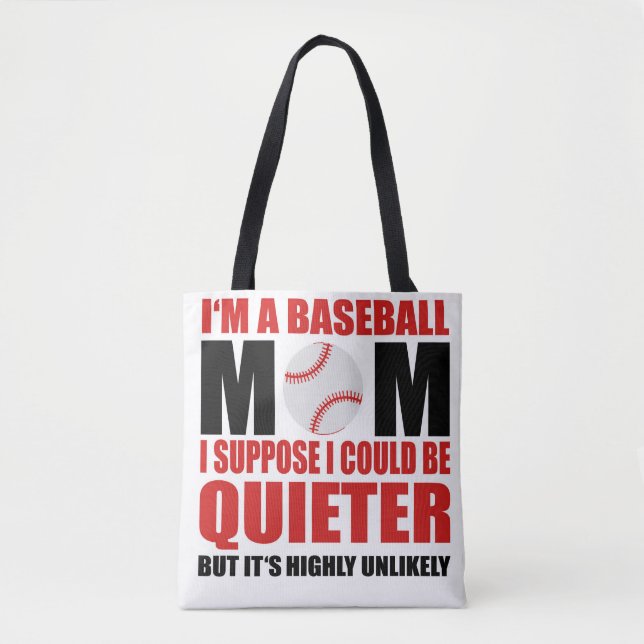 Tote Bolsa da mãe de beisebol (Frente)