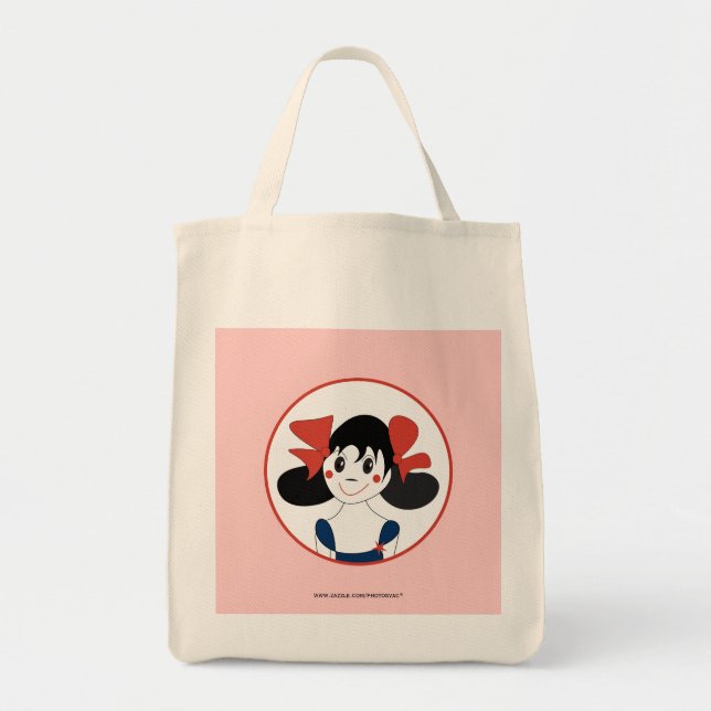Tote Bolsa da Menina Feliz (Frente)