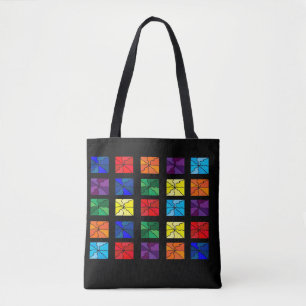 Tote bolsa da praça Rainbow Granny