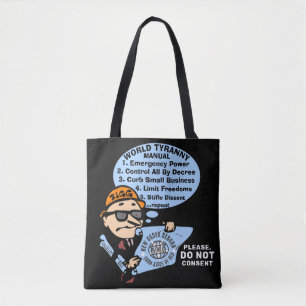 Tote Bolsa da Tirania Mundial (preto)