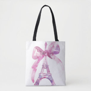 Tote Bolsa da Torre Eiffel Paris Rosa
