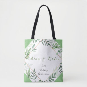 Tote Bolsa de 25 Verde Chic Botânica