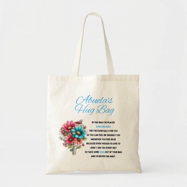 Tote Bolsa de Abraço para Avó (Unidade) (Frente)