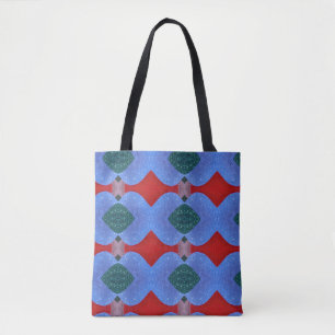 Tote Bolsa de abstrato de seaglass multicolor