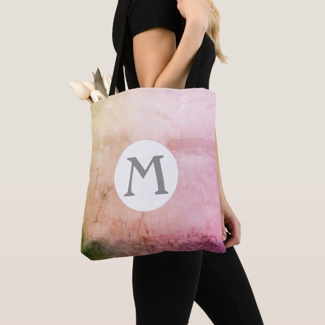 Tote bolsa de abstrato personalizado personalizado de m (Close Up)