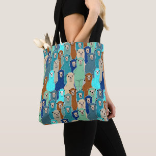 Tote Bolsa de Alpaca Floral Colorida