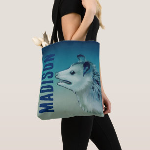 Tote Bolsa de Ansiedade de Gambá Feralcore Azul Gélido