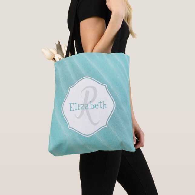 Tote Bolsa de Areia Teal (Close Up)