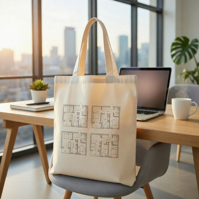 Tote Bolsa de Arquiteto para Plantas Arquitetônicas (Criador carregado)