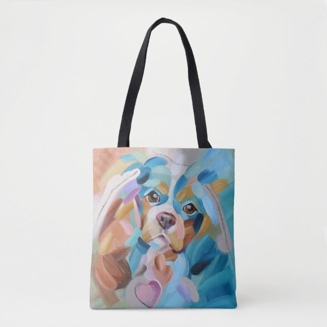 Tote Bolsa de arte cavaleira (Frente)