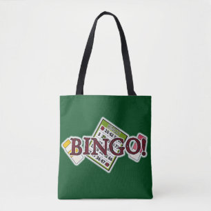 Tote Bolsa de arte de cartas de bingo