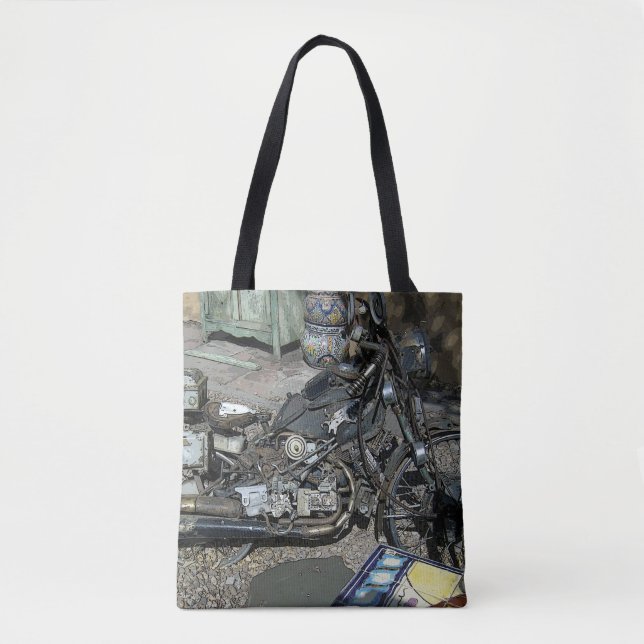 Tote Bolsa de Arte de Motocicleta (Frente)