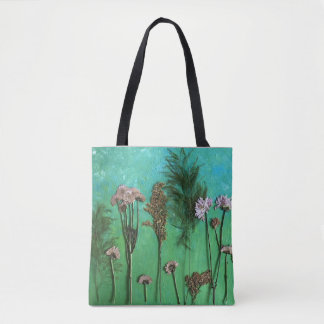 Tote Bolsa de Arte Flor Pressionada