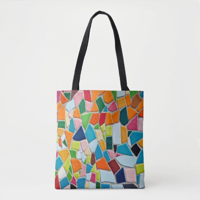 Tote bolsa de azulejos em mosaico (Frente)