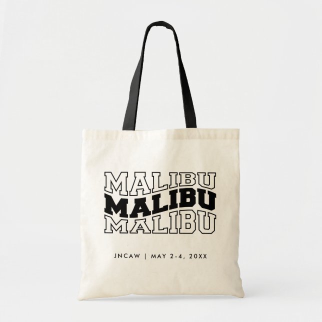 Tote Bolsa de Bag de Boas-vindas da Convenção de Malibu (Frente)
