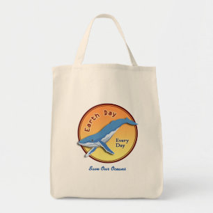Tote Bolsa de Baleia do Dia da Terra
