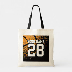 Tote Bolsa de basquete atlético para fãs de esportes
