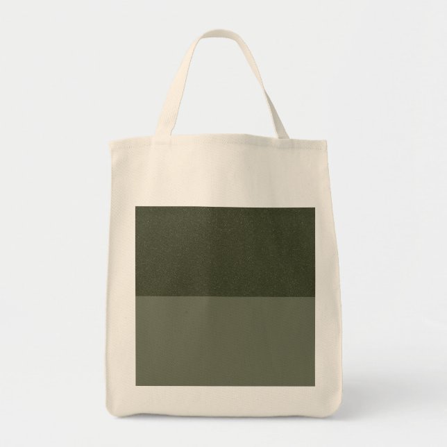 Tote Bolsa de Bloco de Cores Verde de Moss Texturizado  (Frente)