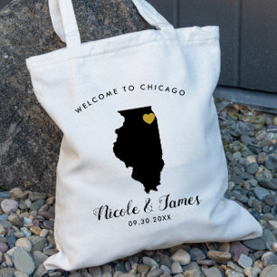 Tote Bolsa de Boas-vindas ao Casamento de Destino de Il