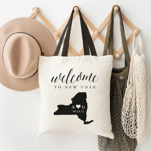Tote Bolsa de Boas-vindas ao Casamento Silhouette do Es