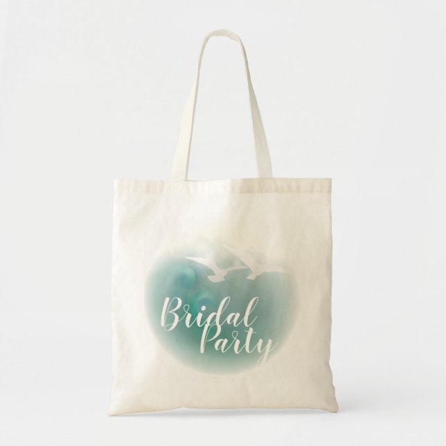Tote Bolsa de Bridal de Festa de Brida do Oceano (Frente)