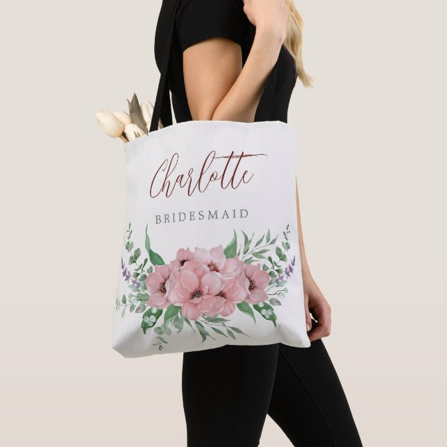 Tote Bolsa de Bridesmaid, cor-de-rosa-claro (Close Up)