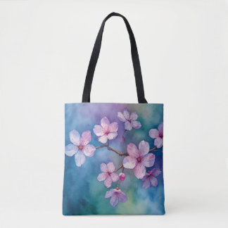 Tote Bolsa de brisa de cerejeira aquosa