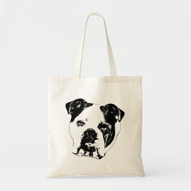 Tote Bolsa de Bulldog de Execução de Presente (Frente)
