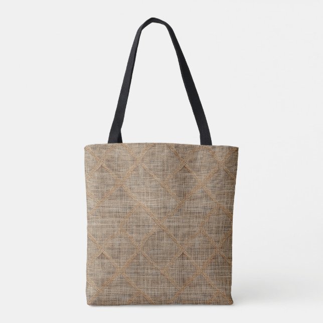 Tote Bolsa de burlap (Verso)