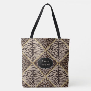 Tote Bolsa de cadeia de diamante para impressão de ani