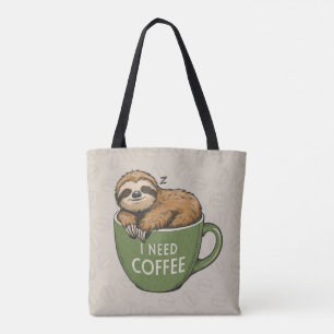 Tote Bolsa de Café de Leve Necessidade