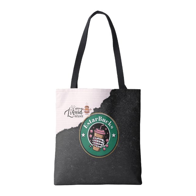 Tote Bolsa de café Paciência líquida Estarbucks (Coffee Liquid patience tote bag)