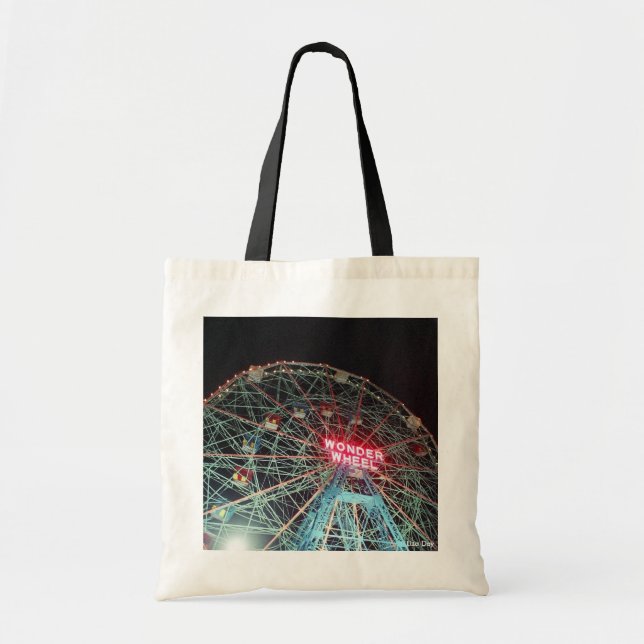 Tote bolsa de Canvas de de orçamento "A Roda Maravilha  (Frente)
