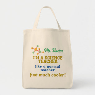 Tote Bolsa de Canvas de de Professores de Ciência