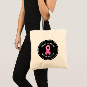 Tote Bolsa de Canvas de Fita Tinta-Rosa Personalizada