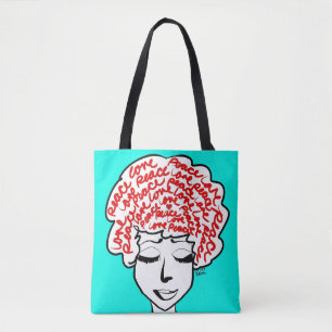 Tote Bolsa de canvas de Paz e Amor