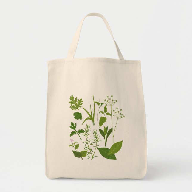 Tote Bolsa de canvas de plantas (Frente)